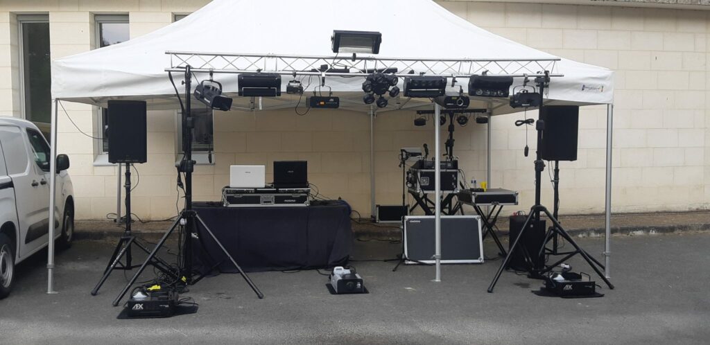 Installation complète sous barnum